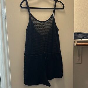 Aeropostale Black Mesh Jumpsuit